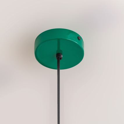 Pendelleuchte ETNA II mit Kabelaufhängung, 1 x E27, 15 W, 230 V, Ø 25 cm, grün
