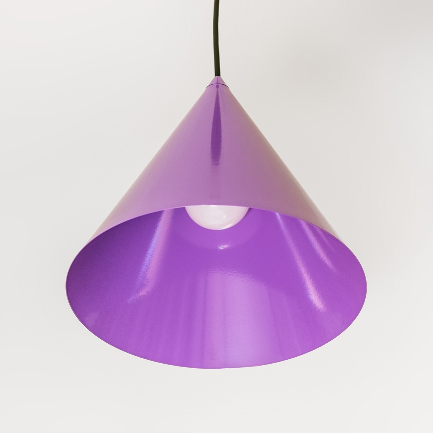 Pendelleuchte ETNA II mit Kabelaufhängung, 1x E27/15W/230V, Ø 25 cm, violett