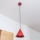 Pendelleuchte ETNA mit Kabel 1xE27/15W/230V, Ø 18,5 cm, rot