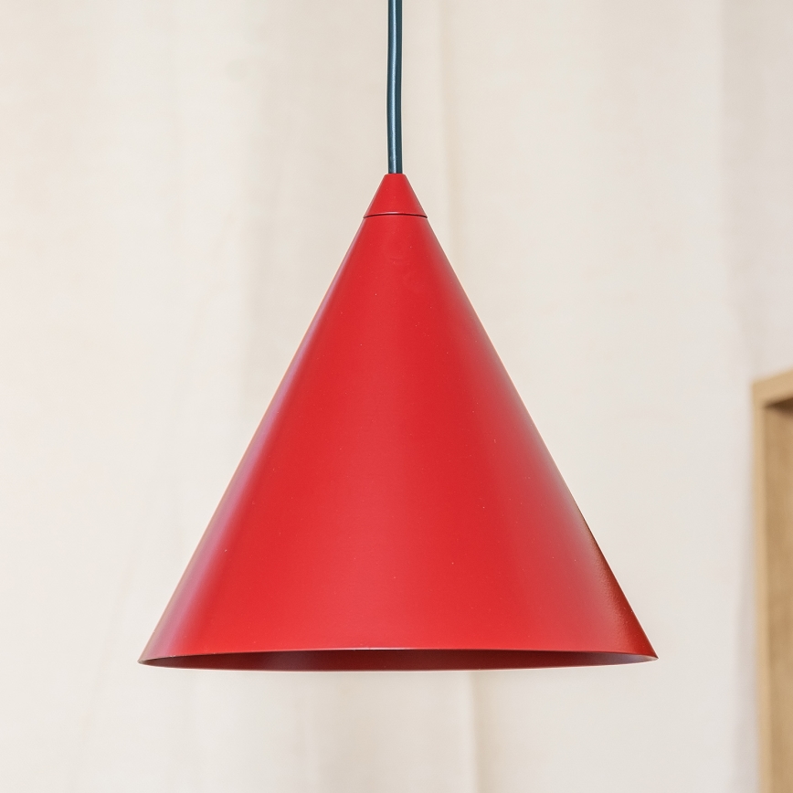 Pendelleuchte ETNA mit Kabel 1xE27/15W/230V, Ø 18,5 cm, rot