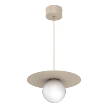 Pendelleuchte FLAT 1xE27/15W/230V, Beige