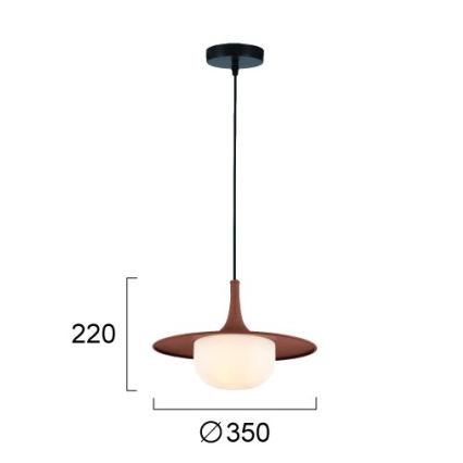 Pendelleuchte FRED 1xG9/10W/230V braun