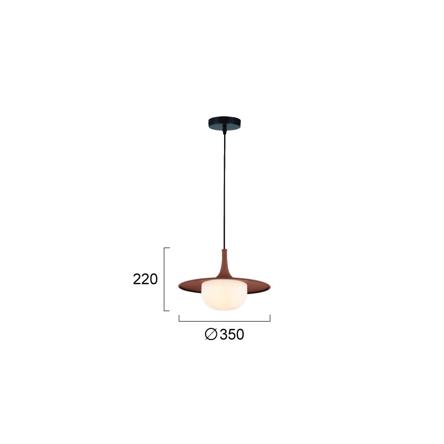 Pendelleuchte FRED 1xG9/10W/230V braun