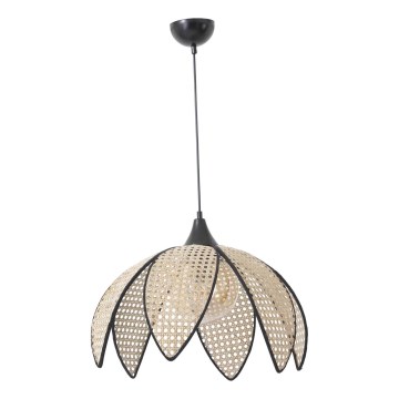 Pendelleuchte FUME 1xE27/40W/230V Ø 40 cm schwarz/beige