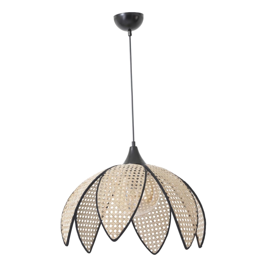 Pendelleuchte FUME 1xE27/40W/230V Ø 40 cm schwarz/beige