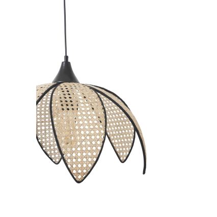 Pendelleuchte FUME 1xE27/40W/230V Ø 40 cm schwarz/beige