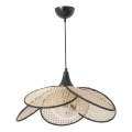 Pendelleuchte FUME 1xE27/40W/230V Ø 45 cm schwarz/beige