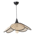 Pendelleuchte FUME 1xE27/40W/230V Ø 45 cm schwarz/beige