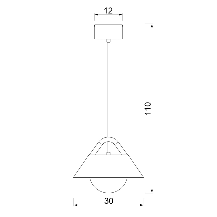 Pendelleuchte FUNDA 1xE27/15W/230V cremefarben