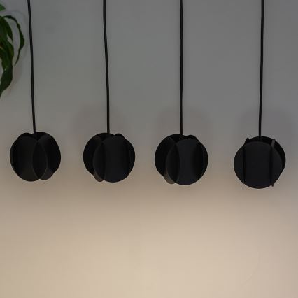 Pendelleuchte GAMBIT 4xGU10/10W/230V schwarz