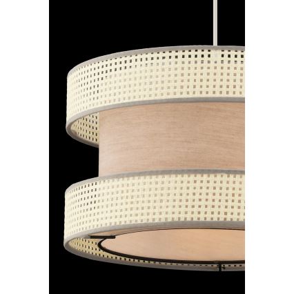 Pendelleuchte HALO mit Kabel, 1xE27/60W/230V, beige/creme