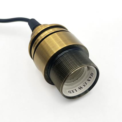 Pendelleuchte HECTOR 1xE27/15W/230V weiß/messing Ø 25 cm