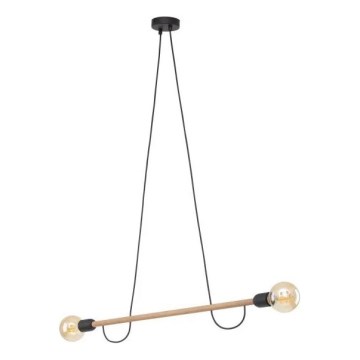 Pendelleuchte HELIX 2xE27/15W/230V schwarz/beige