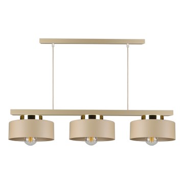 Pendelleuchte IGNIA 3xE27/60W/230V Taupe
