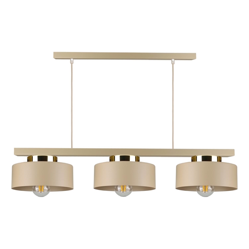 Pendelleuchte IGNIA 3xE27/60W/230V Taupe