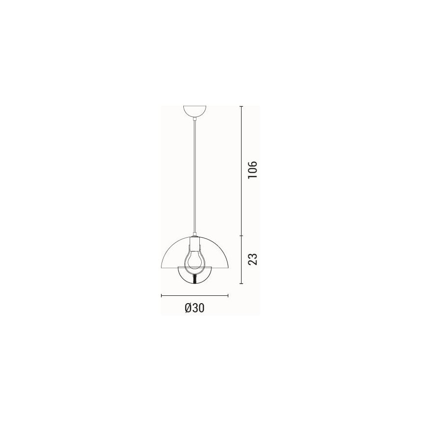 Pendelleuchte JARDEN mit Kabel 1xE27/15W/230V braun