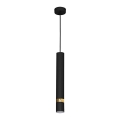 Pendelleuchte JOKER an Kabel 1xGU10/25W/230V, schwarz/gold