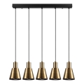 Pendelleuchte KEM 5xE27/40W/230V gold