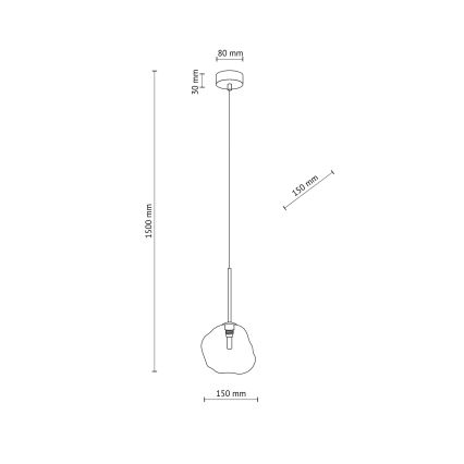 Pendelleuchte LAVA mit Kabelaufhängung 1xG9/8W/230V Bronze/Rauchbeige