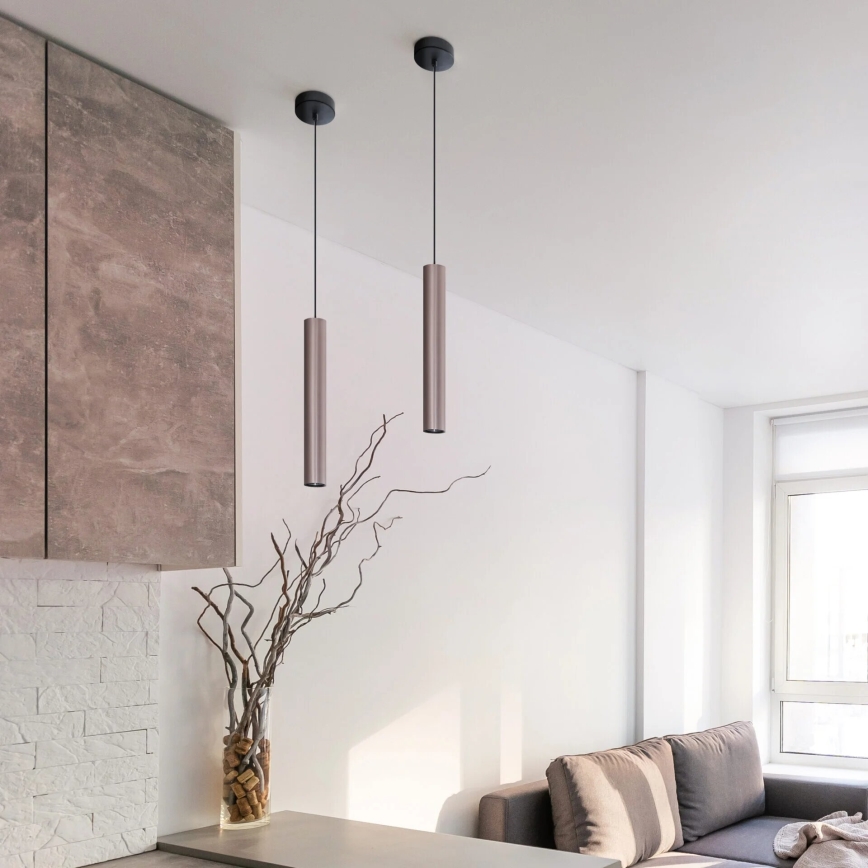 Pendelleuchte an Kabel LUNGOMARE 1xGU10/10W/230V mattchrom