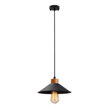 Pendelleuchte MANAVGAT 1xE27/40W/230V Schwarz/Braun