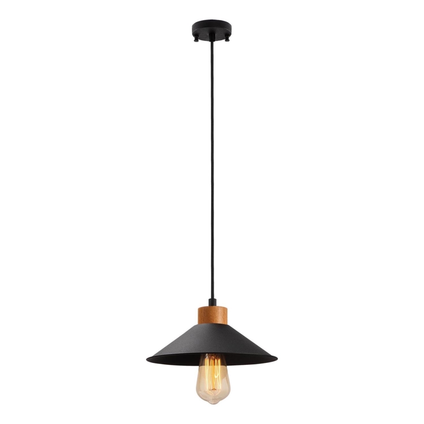 Pendelleuchte MANAVGAT 1xE27/40W/230V Schwarz/Braun