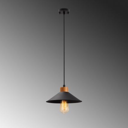 Pendelleuchte MANAVGAT 1xE27/40W/230V Schwarz/Braun