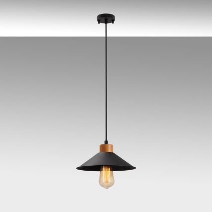 Pendelleuchte MANAVGAT 1xE27/40W/230V Schwarz/Braun
