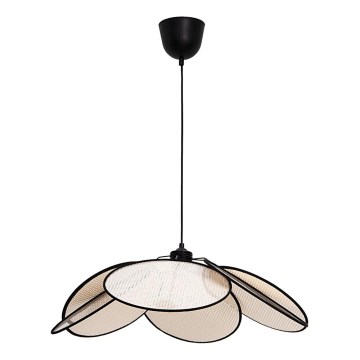 Pendelleuchte MARGARET 1xE27/40W/230V schwarz/beige