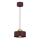 Pendelleuchte MARTI mit Drahtseil 1xE27/15W/230V burgunderrot/gold