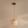 Pendelleuchte mit Kabel AIDA 1x E27/15W/230V Ø 25 cm Eiche/Raffia