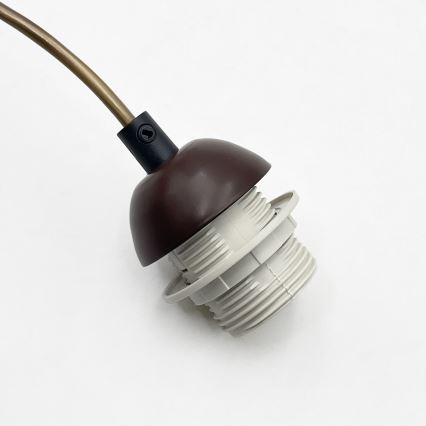 Pendelleuchte mit Kabel AIDA 1x E27/15W/230V Ø 25 cm Eiche/Raffia