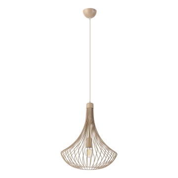 Pendelleuchte mit Kabel BALERINA 1xE27/15W/230V, beige