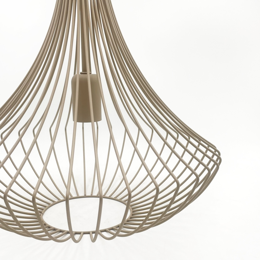 Pendelleuchte mit Kabel BALERINA 1xE27/15W/230V, beige