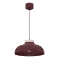 Pendelleuchte mit Kabel BASCA 1xE27/15W/230V Bordeaux/Creme