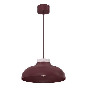 Pendelleuchte mit Kabel BASCA 1xE27/15W/230V Bordeaux/Creme