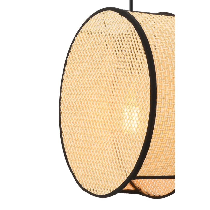 Pendelleuchte mit Kabel BIG DRUM 1xE27/60W/230V beige/schwarz