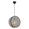 Pendelleuchte mit Kabel BIG DRUM 1xE27/60W/230V grau/schwarz