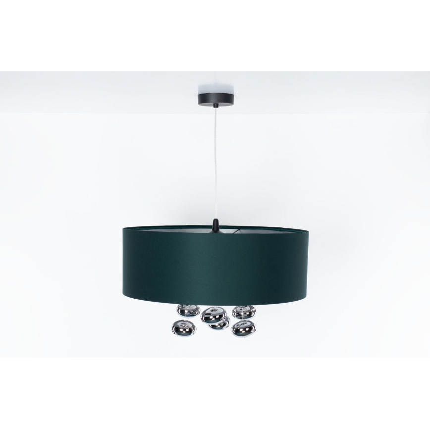 Pendelleuchte mit Kabel BUBBLE 1xE27/60W/230V, Ø 50 cm, grün