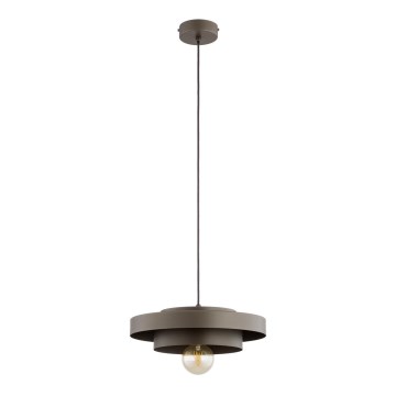Pendelleuchte mit Kabel CEROTI 1xE27/15W/230V braun