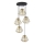 Pendelleuchte mit Kabel DIAMOND 5xE27/15W/230V schwarz/gold