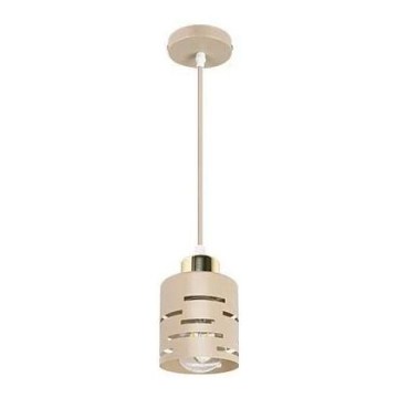 Pendelleuchte mit Kabel ELEN 1xE27/35W/230V beige/gold