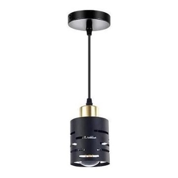 Pendelleuchte mit Kabel ELEN 1xE27/35W/230V schwarz/gold