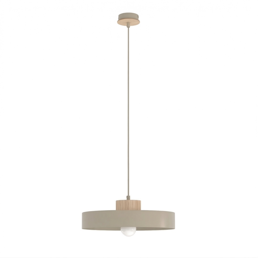 Pendelleuchte mit Kabel KIVI 1xE27/15W/230V beige