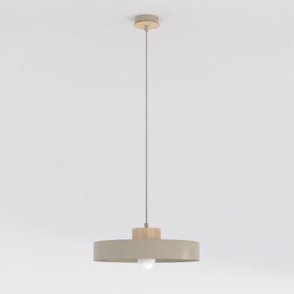 Pendelleuchte mit Kabel KIVI 1xE27/15W/230V beige