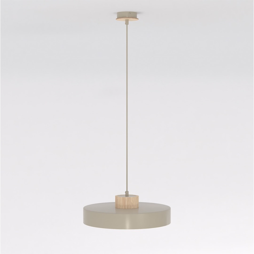 Pendelleuchte mit Kabel KIVI 1xE27/15W/230V beige