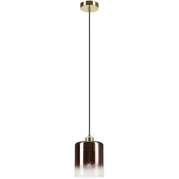 Pendelleuchte mit Kabel LIAH 1xE27/15W/230V gold/rauchbraun