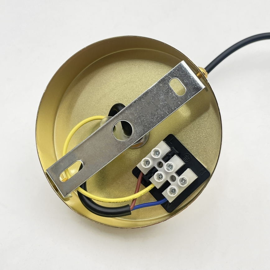 Pendelleuchte mit Kabel LIAH 1xE27/15W/230V gold/rauchbraun