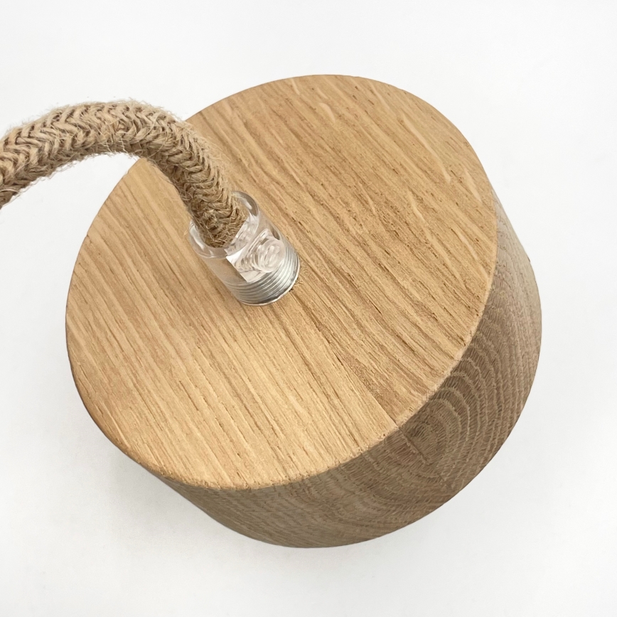 Pendelleuchte mit Kabel LOOMIS 5xE27/15W/230V 130 cm beige/Eiche