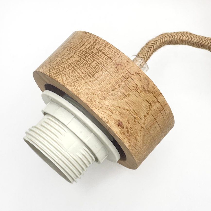 Pendelleuchte mit Kabel LOOMIS 5xE27/15W/230V 130 cm beige/Eiche